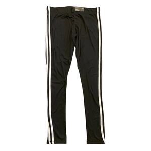 Womens Rue 21 Size‎ Small Cotton Black Stripped Legging Pants Polyester Spandex